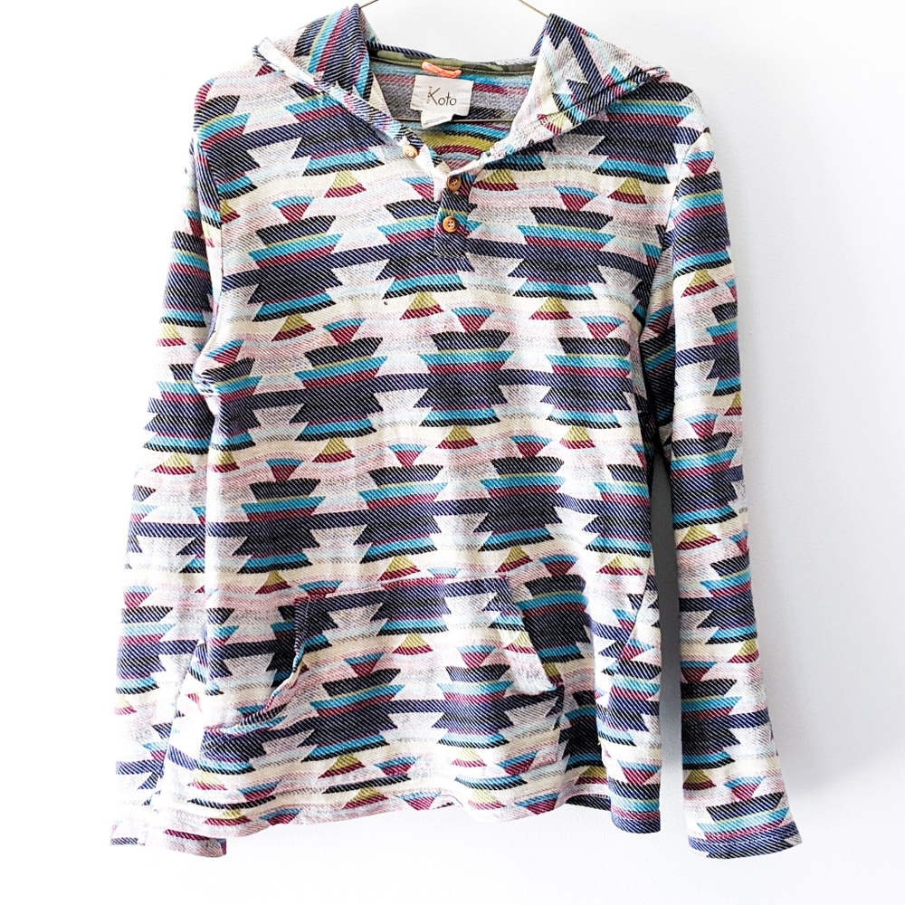 Urban Outfitters Koto Aztec Inspired Hoodie Small